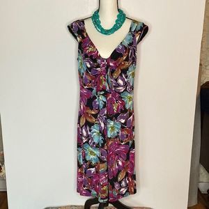 London Times Dress Floral Pull On Dress